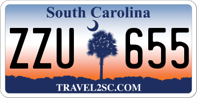 SC license plate ZZU655