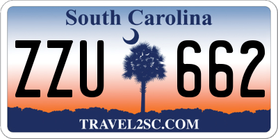 SC license plate ZZU662
