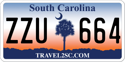 SC license plate ZZU664