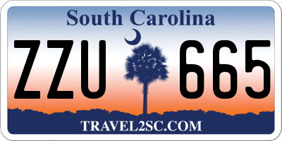 SC license plate ZZU665