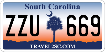 SC license plate ZZU669