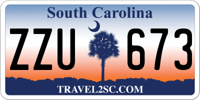 SC license plate ZZU673