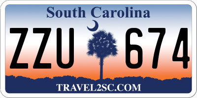 SC license plate ZZU674