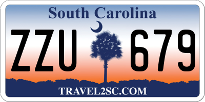 SC license plate ZZU679