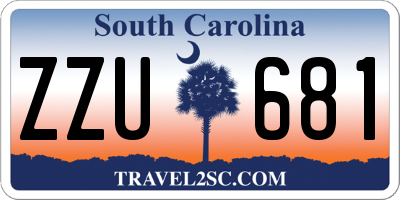 SC license plate ZZU681