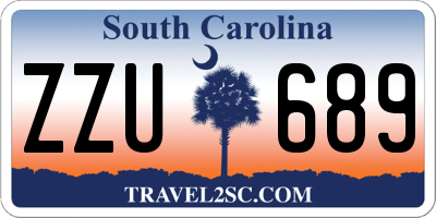 SC license plate ZZU689