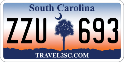 SC license plate ZZU693