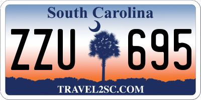 SC license plate ZZU695