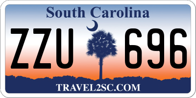 SC license plate ZZU696