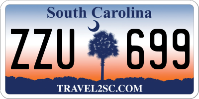 SC license plate ZZU699