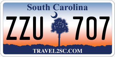 SC license plate ZZU707