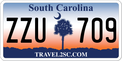 SC license plate ZZU709