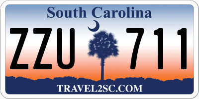 SC license plate ZZU711