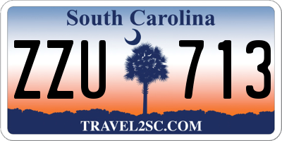 SC license plate ZZU713