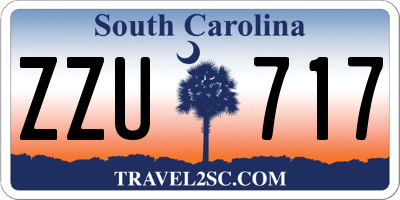 SC license plate ZZU717