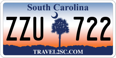 SC license plate ZZU722