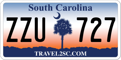SC license plate ZZU727