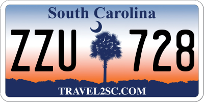 SC license plate ZZU728