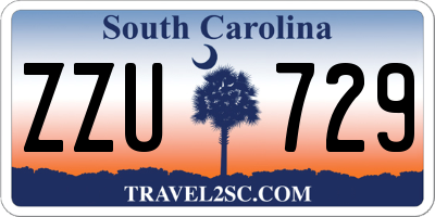 SC license plate ZZU729