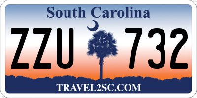 SC license plate ZZU732