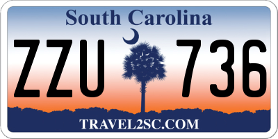 SC license plate ZZU736