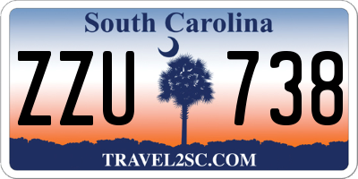 SC license plate ZZU738