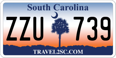 SC license plate ZZU739
