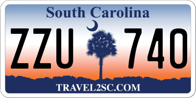 SC license plate ZZU740