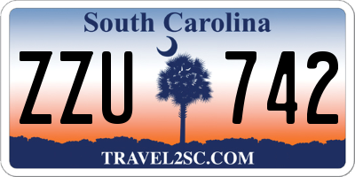 SC license plate ZZU742