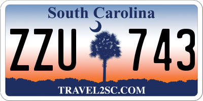 SC license plate ZZU743