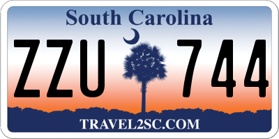 SC license plate ZZU744