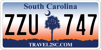 SC license plate ZZU747