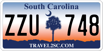 SC license plate ZZU748