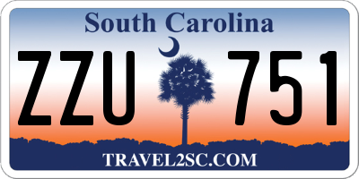 SC license plate ZZU751