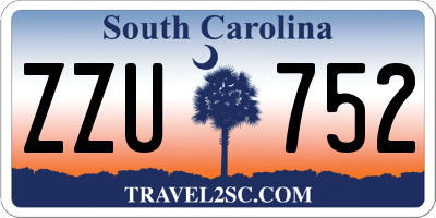 SC license plate ZZU752