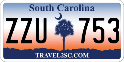 SC license plate ZZU753