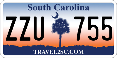 SC license plate ZZU755