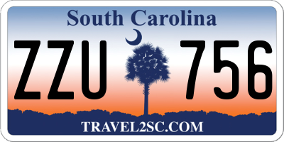 SC license plate ZZU756