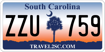 SC license plate ZZU759