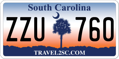 SC license plate ZZU760