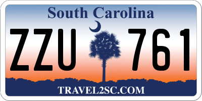 SC license plate ZZU761