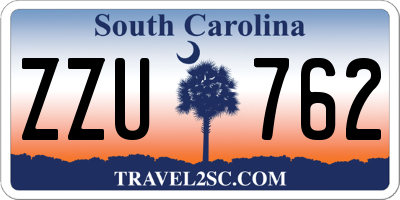 SC license plate ZZU762