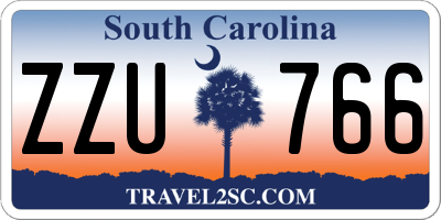 SC license plate ZZU766