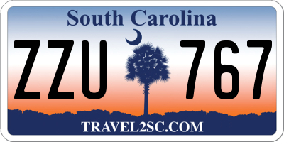 SC license plate ZZU767