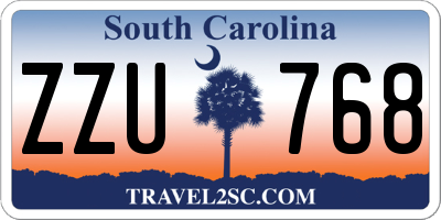 SC license plate ZZU768