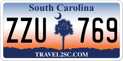 SC license plate ZZU769