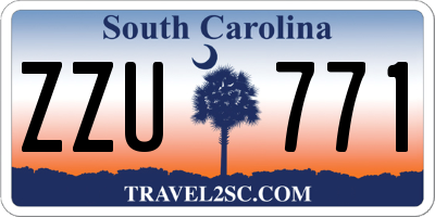 SC license plate ZZU771