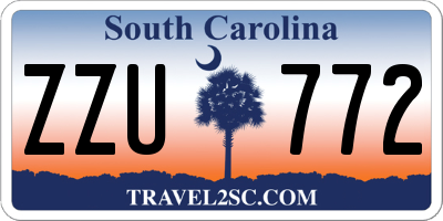 SC license plate ZZU772