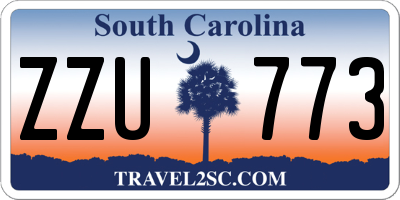 SC license plate ZZU773