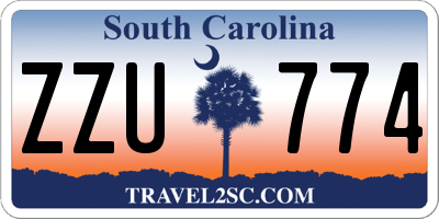 SC license plate ZZU774